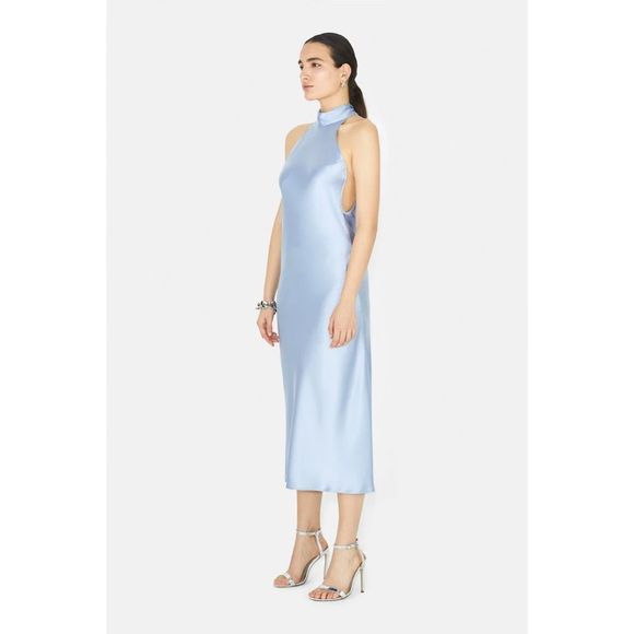 GALVAN LONDON Scallop Sienna Dress - Ice Blue FR40/US8 $1495 - Picture 2 of 15